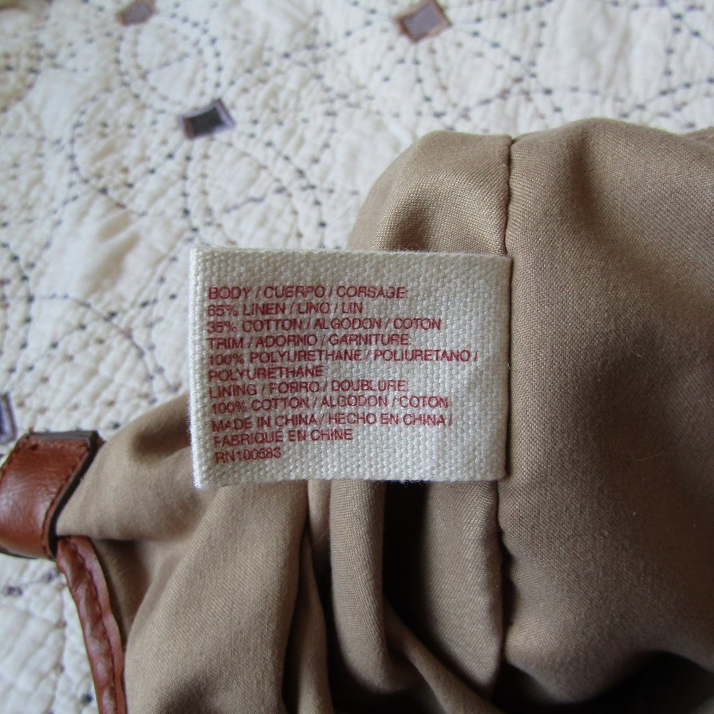 EUC Lucky Brand Large Embroidered Canvas Tote - Picture 11 of 14